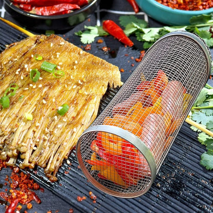 SmokeMaster Rotisserie Cylinder Grill Basket