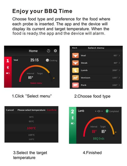 SmokeMaster Wireless Meat Thermometer