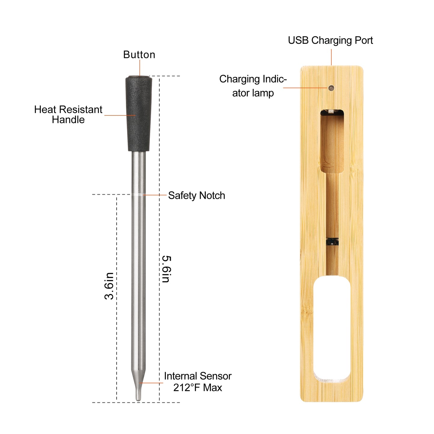 SmokeMaster Wireless Meat Thermometer